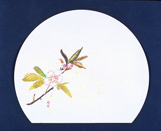 224-5 四季紙富久寿尺三半月 桜
